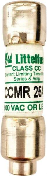 Value Collection - 500 VDC, 600 VAC, 25 Amp, Time Delay General Purpose Fuse - 300 at AC kA Rating - Apex Tool & Supply
