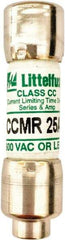 Value Collection - 500 VDC, 600 VAC, 25 Amp, Time Delay General Purpose Fuse - 300 at AC kA Rating - Apex Tool & Supply