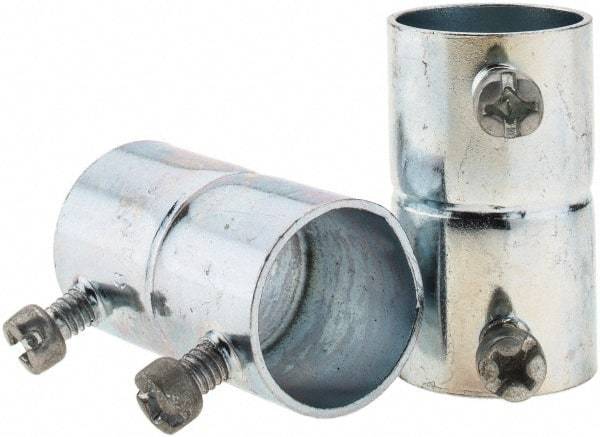 Value Collection - 3/4" Trade, Steel Set Screw EMT Conduit Coupling - Apex Tool & Supply