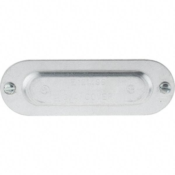 Value Collection - 3/4" Trade, Aluminum Conduit Body Cover Plate - Use with Conduit & Conduit Fittings, Service Entrance Connectors - Apex Tool & Supply