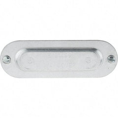 Value Collection - 3/4" Trade, Aluminum Conduit Body Cover Plate - Use with Conduit & Conduit Fittings, Service Entrance Connectors - Apex Tool & Supply