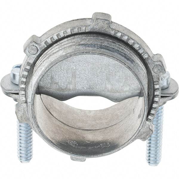 Value Collection - 1" Trade, Die Cast Zinc Squeeze Clamp Straight Conduit Connector - Apex Tool & Supply