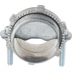 Value Collection - 1" Trade, Die Cast Zinc Squeeze Clamp Straight Conduit Connector - Apex Tool & Supply