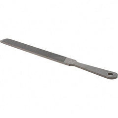Value Collection - 8" Long, Hand American-Pattern File - Single, Double Cut, 3/16" Overall Thickness, Handle - Apex Tool & Supply
