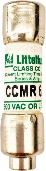 Value Collection - 250 VDC, 600 VAC, 6 Amp, Time Delay General Purpose Fuse - 300 at AC kA Rating - Apex Tool & Supply