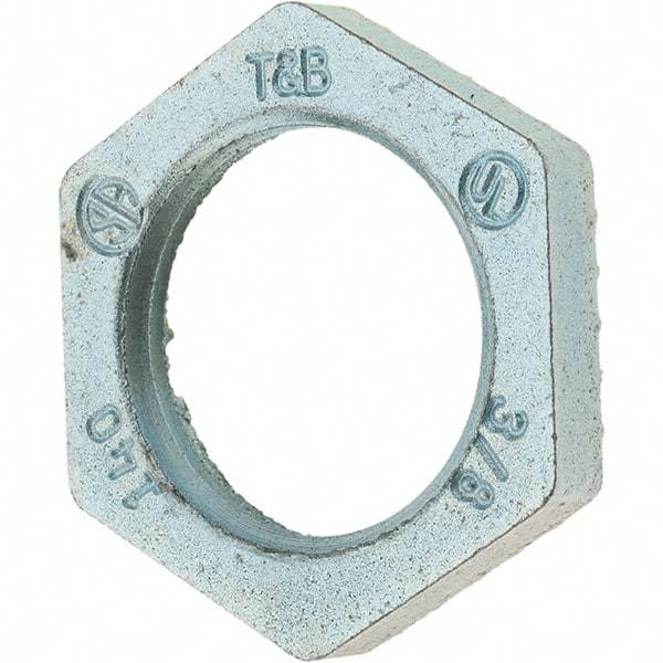 Value Collection - 3/8" Trade, Steel Threaded Conduit Locknut - Apex Tool & Supply