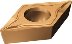 Sandvik Coromant - DCET32.503 UM Grade 1125 Carbide Turning Insert - TiAlN/AlCr2O3 Finish, 55° Diamond, 3/8" Inscr Circle, 5/32" Thick, 0.1mm Corner Radius - Apex Tool & Supply