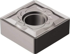 Sandvik Coromant - SNMG431 SM Grade H13A Carbide Turning Insert - Uncoated, 90° Square, 1/2" Inscr Circle, 3/16" Thick, 1/64" Corner Radius - Apex Tool & Supply