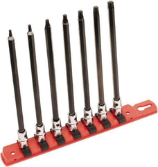 Wiha - 7 Piece 1/4" Drive Torx Bit Socket Set - T10 to T40 Torx - Apex Tool & Supply