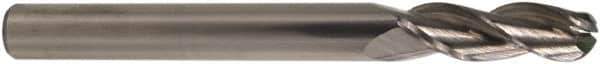 M.A. Ford - 1/2" Diam, 1-1/4" LOC, 3 Flute Solid Carbide Ball End Mill - Single End, 3" OAL, 1/2" Shank Diam, Spiral Flute - Apex Tool & Supply