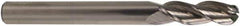 M.A. Ford - 1/8" Diam, 1/2" LOC, 3 Flute Solid Carbide Ball End Mill - TiB2 Finish, Single End, 1-1/2" OAL, 1/8" Shank Diam, Spiral Flute - Apex Tool & Supply