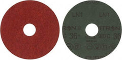 3M - 4-1/2" Diam 7/8" Hole 36+ Grit Fiber Disc - Very Coarse Grade, Ceramic, 13,300 Max RPM, Series 987C - Apex Tool & Supply