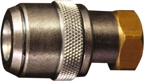 Milton - 150 Max psi Closed Check Steel Air Chuck - Straight Grip Chuck, 1/4 FNPT - Apex Tool & Supply