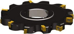 Seco - Arbor Hole Connection, 0.4724" Cutting Width, 1.976" Depth of Cut, 160mm Cutter Diam, 1.5748" Hole Diam, 6 Tooth Indexable Slotting Cutter - 335.18 Toolholder, LNK.. 08.. Insert - Apex Tool & Supply