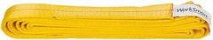 Value Collection - 12' Long x 2" Wide, 6,400 Lb Vertical Capacity, 1 Ply, Polyester Web Sling - 5,000 Lb Choker Capacity, with Endless Sling - Apex Tool & Supply