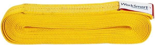 Value Collection - 20' Long x 2" Wide, 6,400 Lb Vertical Capacity, 1 Ply, Polyester Web Sling - 5,000 Lb Choker Capacity, with Endless Sling - Apex Tool & Supply