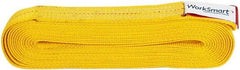 Value Collection - 20' Long x 2" Wide, 6,400 Lb Vertical Capacity, 1 Ply, Polyester Web Sling - 5,000 Lb Choker Capacity, with Endless Sling - Apex Tool & Supply