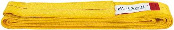 Value Collection - 8' Long x 3" Wide, 8,600 Lb Vertical Capacity, 1 Ply, Polyester Web Sling - 6,900 Lb Choker Capacity, with Endless Sling - Apex Tool & Supply