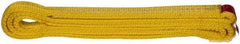 Value Collection - 4' Long x 1" Wide, 6,200 Lb Vertical Capacity, 2 Ply, Polyester Web Sling - 4,900 Lb Choker Capacity, with Endless Sling - Apex Tool & Supply