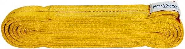 Value Collection - 12' Long x 2" Wide, 12,200 Lb Vertical Capacity, 2 Ply, Polyester Web Sling - 9,800 Lb Choker Capacity, with Endless Sling - Apex Tool & Supply