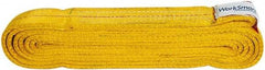 Value Collection - 12' Long x 2" Wide, 12,200 Lb Vertical Capacity, 2 Ply, Polyester Web Sling - 9,800 Lb Choker Capacity, with Endless Sling - Apex Tool & Supply