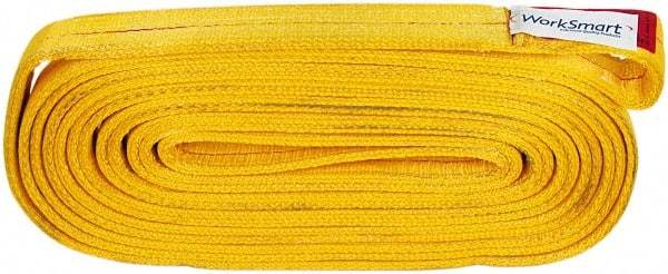Value Collection - 20' Long x 2" Wide, 12,200 Lb Vertical Capacity, 2 Ply, Polyester Web Sling - 9,800 Lb Choker Capacity, with Endless Sling - Apex Tool & Supply