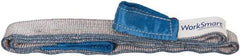 Value Collection - 9' Long x 2" Wide, 3,200 Lb Vertical Capacity, 1 Ply, Polyester Web Sling - 2,500 Lb Choker Capacity, Silver (Color), with Eye & Eye (Flat) - Apex Tool & Supply