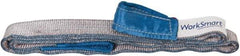 Value Collection - 10' Long x 2" Wide, 3,200 Lb Vertical Capacity, 1 Ply, Polyester Web Sling - 2,500 Lb Choker Capacity, Silver (Color), with Eye & Eye (Flat) - Apex Tool & Supply