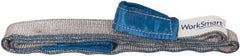 Value Collection - 6' Long x 2" Wide, 6,400 Lb Vertical Capacity, 2 Ply, Polyester Web Sling - 5,000 Lb Choker Capacity, Silver (Color), with Eye & Eye (Flat) - Apex Tool & Supply