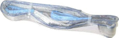 Value Collection - 5' Long x 3" Wide, 8,600 Lb Vertical Capacity, 2 Ply, Polyester Web Sling - 6,900 Lb Choker Capacity, with Eye & Eye (Flat) - Apex Tool & Supply