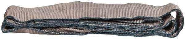Value Collection - 10' Long x 4" Wide, 11,500 Lb Vertical Capacity, 2 Ply, Polyester Web Sling - 9,200 Lb Choker Capacity, with Eye & Eye (Twisted) - Apex Tool & Supply