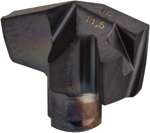 Iscar - Series ICP, 0.453" Diam Grade IC908 140° Replaceable Drill Tip - Carbide, TiAlN Finish - Apex Tool & Supply