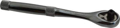 Proto - 1/4" Drive Pear Head Quick-Release Ratchet - Chrome Finish, 6-11/16" OAL, 45 Gear Teeth, Standard Head - Apex Tool & Supply