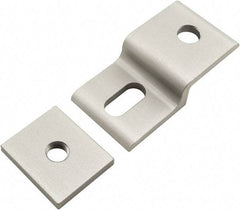 80/20 Inc. - 30mm Wide, Open Shelving Accessory/Component - Aluminum, Clear Anodized Finish, 58mm Long, Use with 30 Series & Bolt Kits 75-3615 & 11-8316 - Apex Tool & Supply