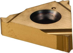 Vargus - 3ER External Right Hand 18 UNJ Laydown Threading Insert - Grade VKX, TiN Coated Carbide - Apex Tool & Supply