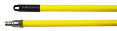 Weiler - 60 x 15/16" Metal Squeegee Handle - Threaded Connection, Yellow - Apex Tool & Supply