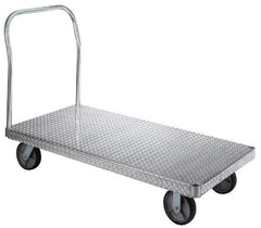 Wesco Industrial Products - 2,000 Lb. Load Capacity, Aluminum Platform Truck - 48 Inch Long x 24 Inch Wide - Apex Tool & Supply