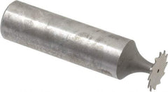 Whitney Tool Co. - 1/2" Diam x 1/64" Face Width, Cobalt, 12 Teeth, Shank Connection Woodruff Keyseat Cutter - Uncoated, 2-1/64" OAL x 1/2" Shank, Straight Teeth - Apex Tool & Supply