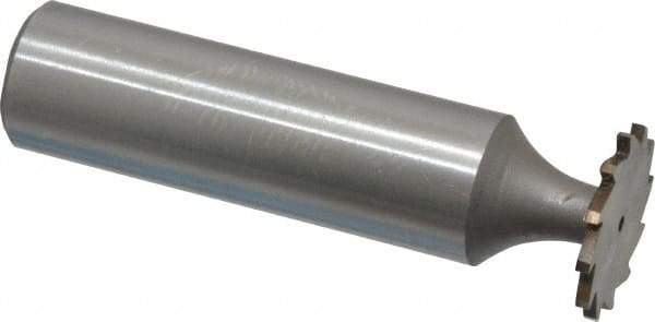 Whitney Tool Co. - 5/8" Diam x 3/64" Face Width, Cobalt, 12 Teeth, Shank Connection Woodruff Keyseat Cutter - Uncoated, 2-3/64" OAL x 1/2" Shank, Straight Teeth - Apex Tool & Supply