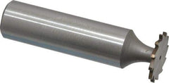 Whitney Tool Co. - 5/8" Diam x 3/64" Face Width, Cobalt, 12 Teeth, Shank Connection Woodruff Keyseat Cutter - Uncoated, 2-3/64" OAL x 1/2" Shank, Straight Teeth - Apex Tool & Supply