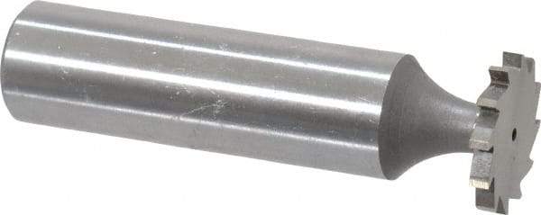 Whitney Tool Co. - 5/8" Diam x 5/64" Face Width, Cobalt, 12 Teeth, Shank Connection Woodruff Keyseat Cutter - Uncoated, 2-5/64" OAL x 1/2" Shank, Straight Teeth - Apex Tool & Supply