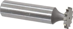 Whitney Tool Co. - 5/8" Diam x 5/64" Face Width, Cobalt, 12 Teeth, Shank Connection Woodruff Keyseat Cutter - Uncoated, 2-5/64" OAL x 1/2" Shank, Straight Teeth - Apex Tool & Supply