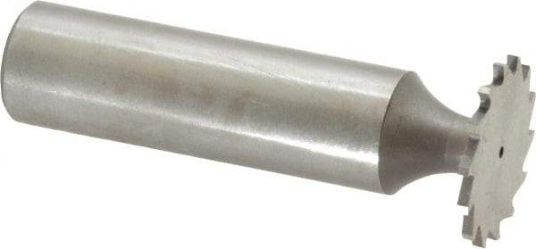 Whitney Tool Co. - 3/4" Diam x 3/64" Face Width, Cobalt, 14 Teeth, Shank Connection Woodruff Keyseat Cutter - Uncoated, 2-3/64" OAL x 1/2" Shank, Straight Teeth - Apex Tool & Supply