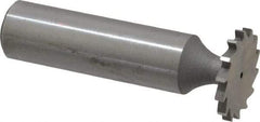 Whitney Tool Co. - 3/4" Diam x 5/64" Face Width, Cobalt, 14 Teeth, Shank Connection Woodruff Keyseat Cutter - Uncoated, 2-5/64" OAL x 1/2" Shank, Straight Teeth - Apex Tool & Supply