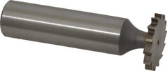 Whitney Tool Co. - 3/4" Diam x 3/32" Face Width, Cobalt, 14 Teeth, Shank Connection Woodruff Keyseat Cutter - Uncoated, 2-3/32" OAL x 1/2" Shank, Straight Teeth - Apex Tool & Supply