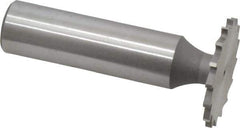 Whitney Tool Co. - 1" Diam x 1/16" Face Width, Cobalt, 16 Teeth, Shank Connection Woodruff Keyseat Cutter - Uncoated, 2-1/16" OAL x 1/2" Shank, Straight Teeth - Apex Tool & Supply