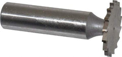 Whitney Tool Co. - 1" Diam x 5/64" Face Width, Cobalt, 16 Teeth, Shank Connection Woodruff Keyseat Cutter - Uncoated, 2-5/64" OAL x 1/2" Shank, Straight Teeth - Apex Tool & Supply