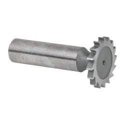 Whitney Tool Co. - 1" Diam x 1/8" Face Width, Cobalt, 16 Teeth, Shank Connection Woodruff Keyseat Cutter - Uncoated, 2-1/8" OAL x 1/2" Shank, Straight Teeth - Apex Tool & Supply