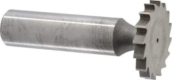 Whitney Tool Co. - 1" Diam x 9/64" Face Width, Cobalt, 16 Teeth, Shank Connection Woodruff Keyseat Cutter - Uncoated, 2-9/64" OAL x 1/2" Shank, Straight Teeth - Apex Tool & Supply