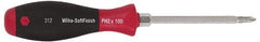 Wiha - #1, 6-11/16" OAL, Demolition Phillips Screwdriver - Hex Shank, Ergonomic Handle - Apex Tool & Supply